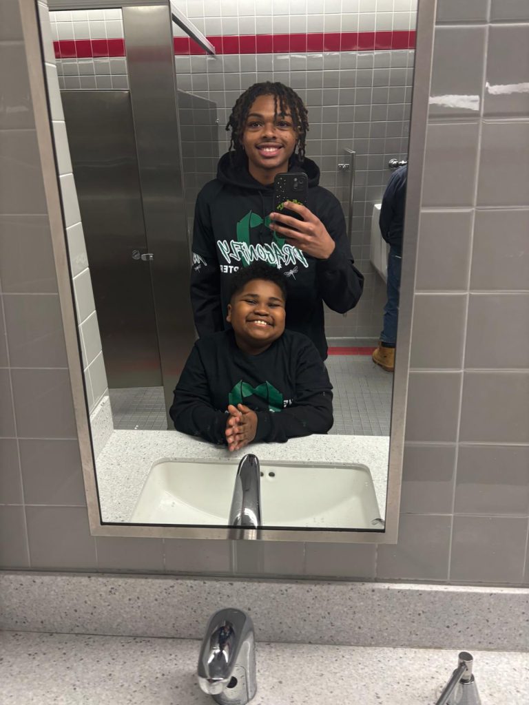 Two Dragonfly Chapter members smile together during a BEP outing